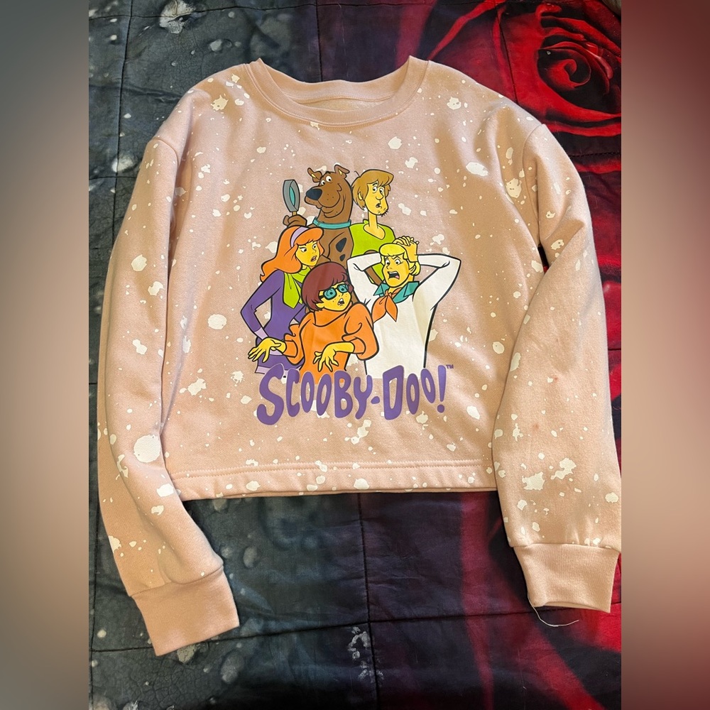 Womans scooby doo crop top sweater